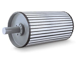 pulley ceramic lagging flexco lag flex fabrication conveyor
